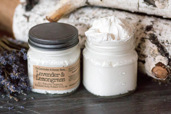 Lavender and Lemongrass Organic Whipped Body Butter